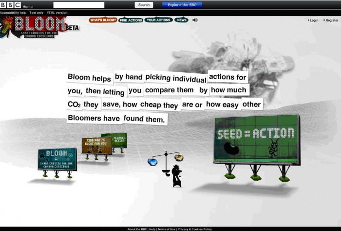 BBC Climate Change: Bloom,  | International Design Awards Winners